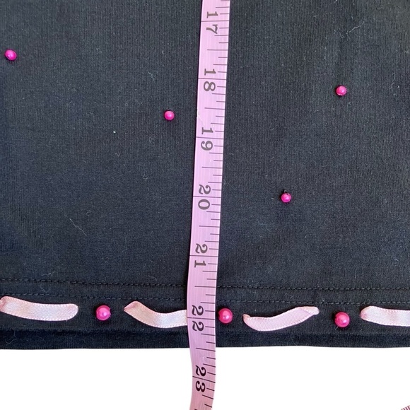Michael Simon Event Breast Cancer Awareness Women's Black Cardigan Pink Ribbon L - Picture 15 of 16